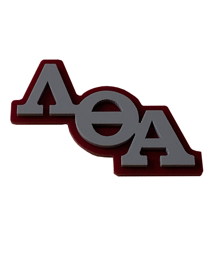 Acrylic letter pin large